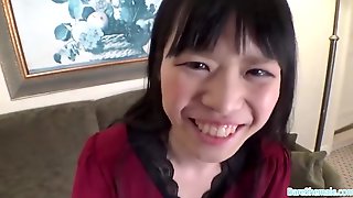 Amateur asian teen comes to do XXX video