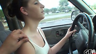 Groping your girl while shes driving may