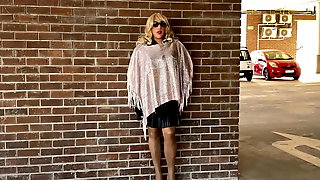Crossdressing slut on parade