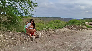 Perverted old peasant finds a beautiful