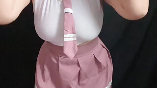 Cute girl full of passion shaking pussy
