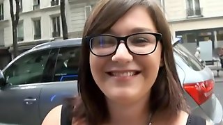 Lardy Dark Hair From Street Talked Into