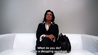 Amateur Czech milf shoots her first porn
