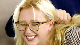 First anal for naughty young blonde