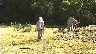 Turkish group on the farm