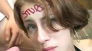 A 18-year-old whore in a double