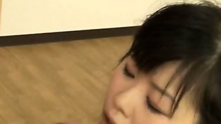 Japanese schoolgirl gets ass slammed