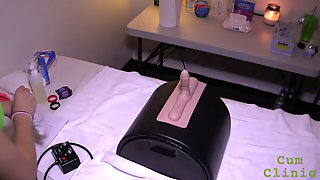 Sybian Prostate Milking with Gloved