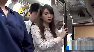 Very Hot Asian Teen Fucked on The Train