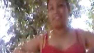 Horny arab woman outdoor