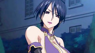 Sexy anime babe sucks a dick for her