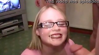 Honey gets 52 cumshots in her face