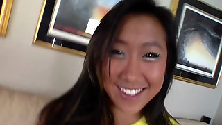 Cute Asian with Smiling Face Gobbles