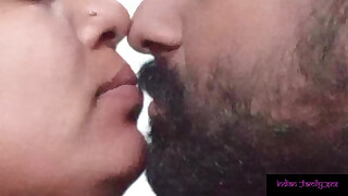 Indian Stepmom kissing and fucking