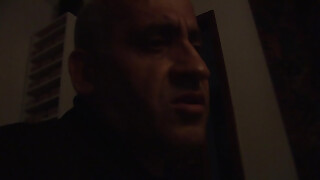 Wild Italian Brunette Rides an Old Man