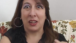 Ugly italian milf loves to take cock in
