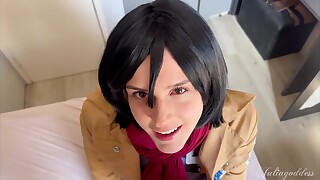 Mikasa POV Blowjob Fantasy - Slow, Wet &
