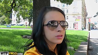 Beauty anal hard fuck in the spinney