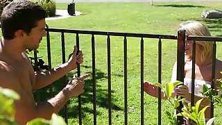 Bored svelte chick Dakota Skye invites