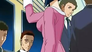 Sexy doll was fucked in public in anime