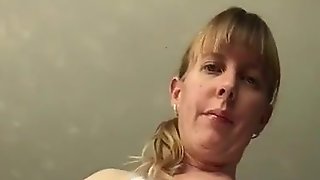 Standing up masturbating