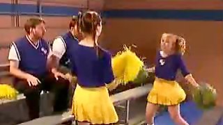 Cheerleader in Lokker Room