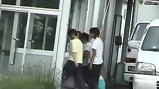 Hidden camera catches a FFM threesome
