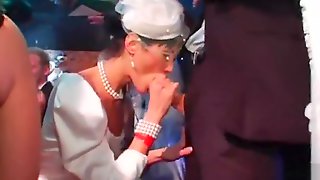 Tempting brides fucking in public