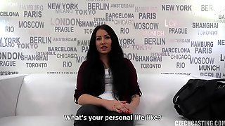 Barbora is a black haired woman who got