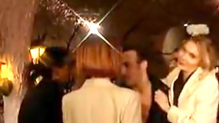 Orgy in club