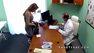 Patient with huge boobs bangs doctor