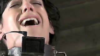 Electro zapped skank being caned